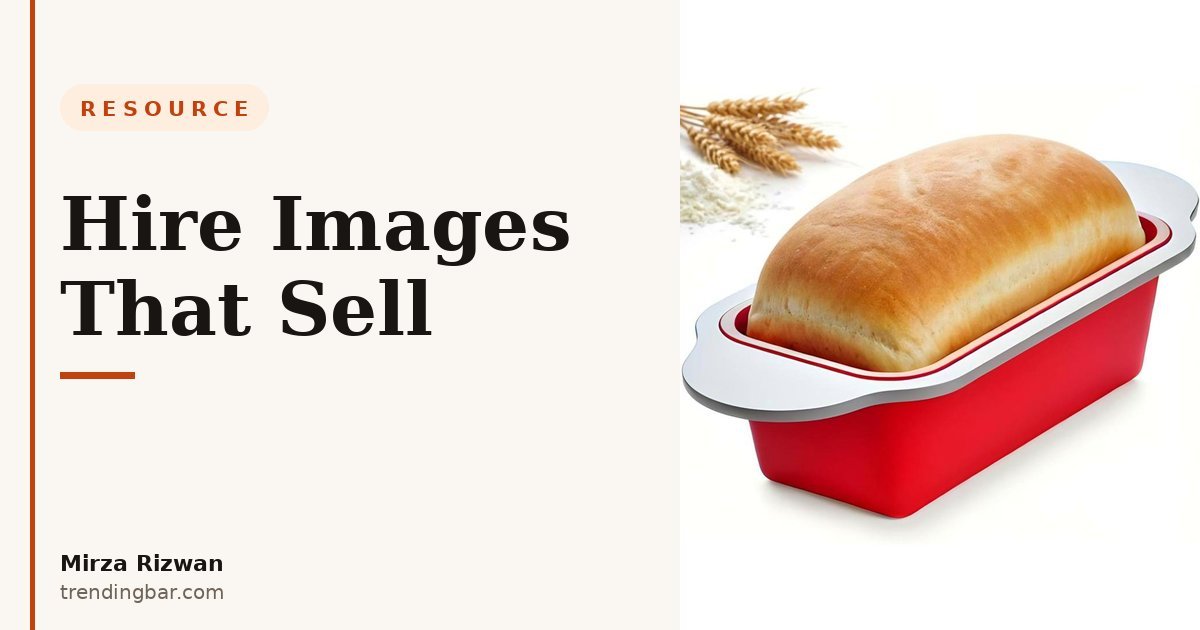 Product photo of a silicone loaf pan with steel frame on white background