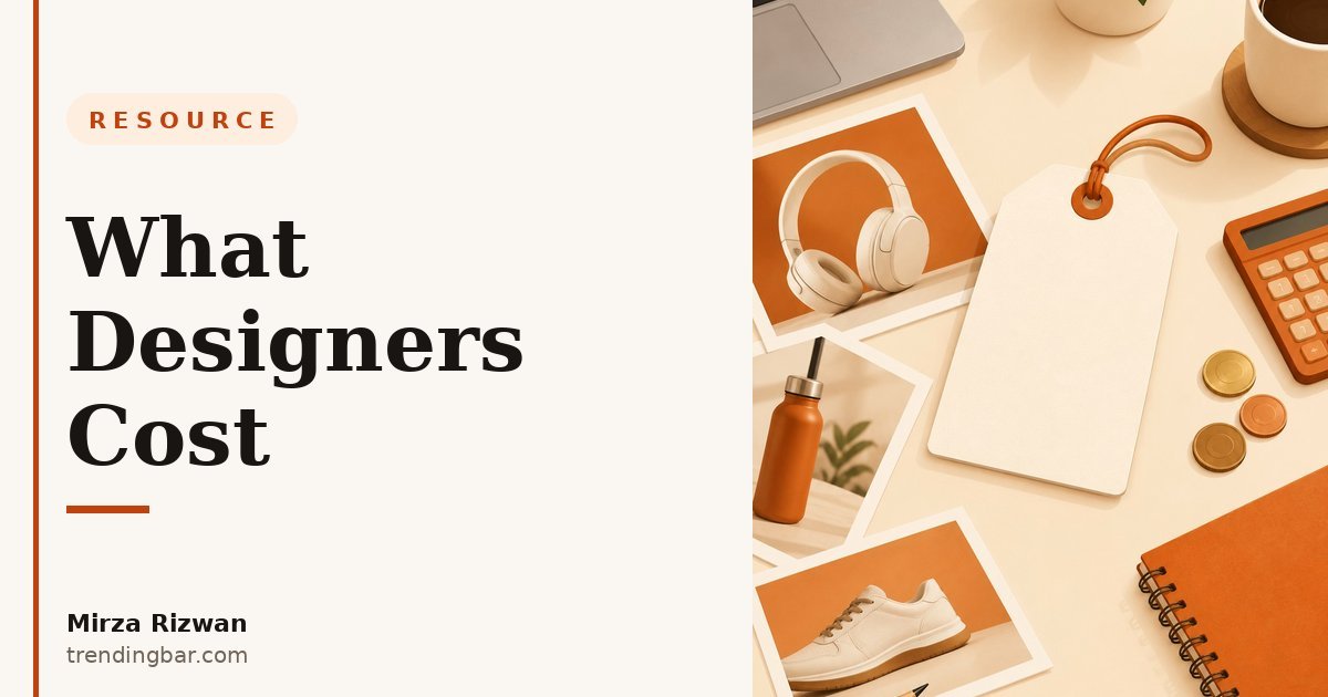 Blog hero: What Designers Cost — a pricing guide for Amazon listing image and A+ Content design in 2026